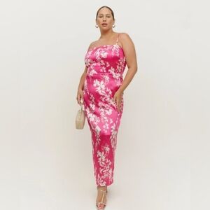 NWT‎ Reformation Frankie Silk Dress size 22